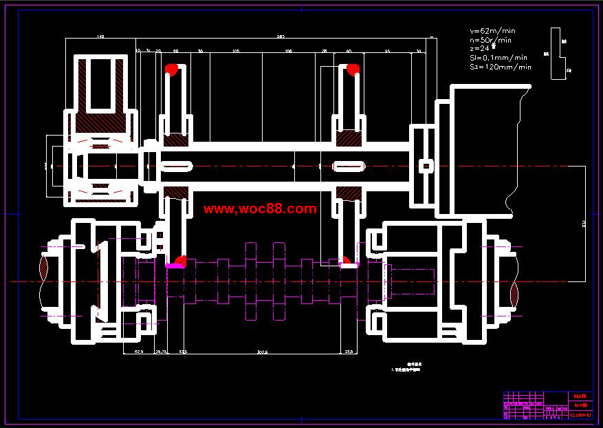 （全套CAD）柴油機曲軸連桿軸頸滾切銑床總體和夾具設計（終稿）CAD截圖04