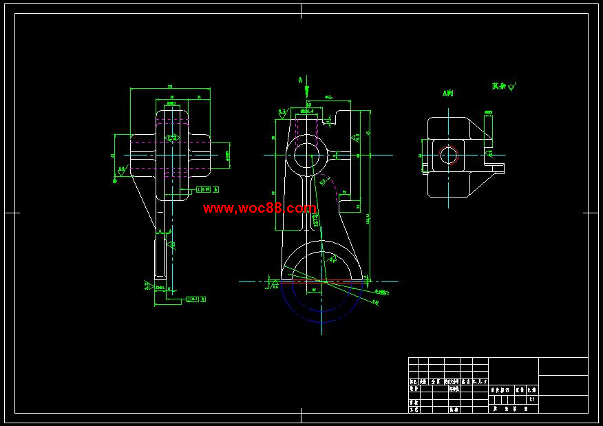 （全套CAD）撥叉831002的加工工藝規程及鏜Φ60H12孔夾具設計（終稿）CAD截圖02