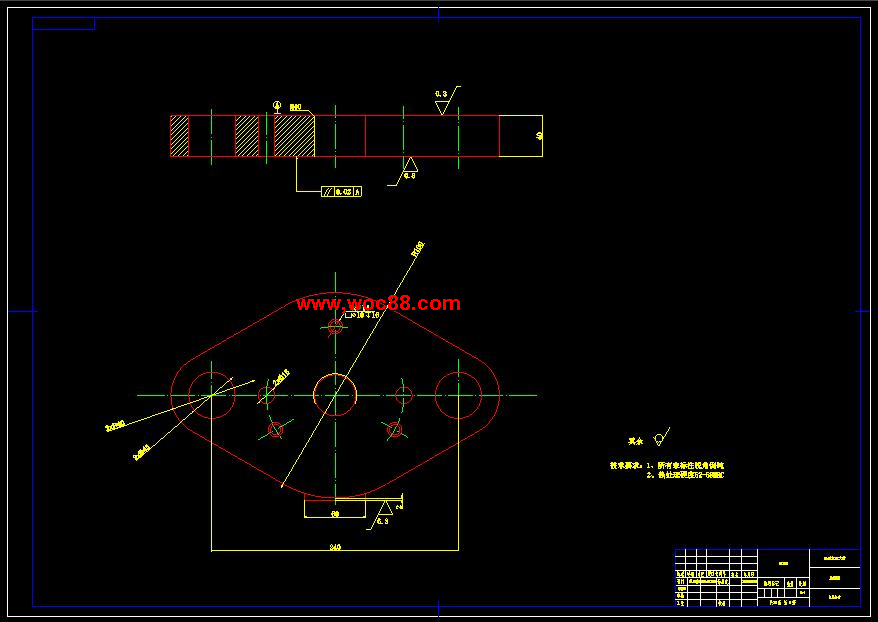 （全套CAD）喇叭罩拉深沖孔模具設計（終稿）CAD截圖02