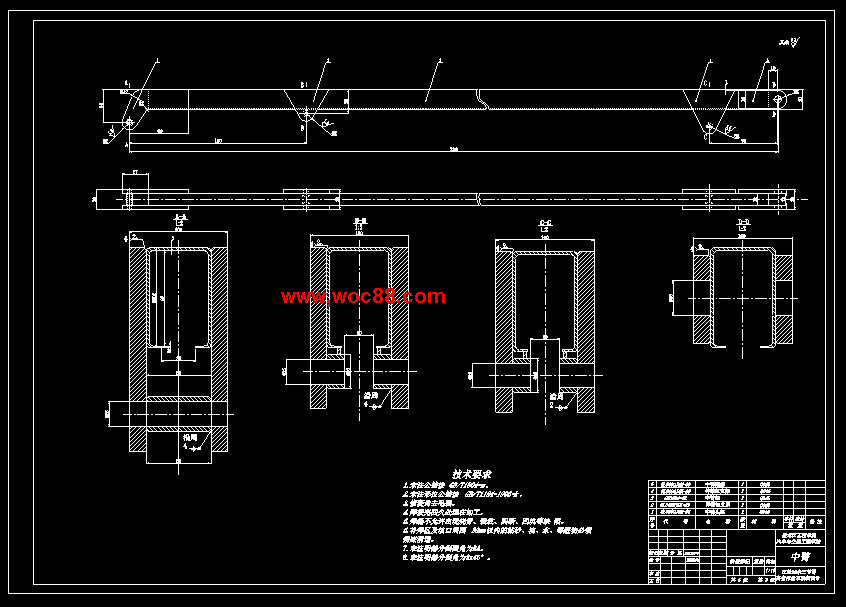 （全套CAD）江鈴15米三節臂高空作業車舉升、吊斗改裝設計（終稿）CAD截圖05