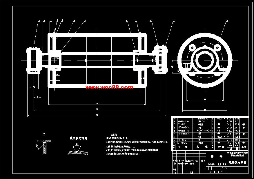 （定稿）固定式帶式輸送機設計設計（有CAD圖紙的喲）CAD截圖07