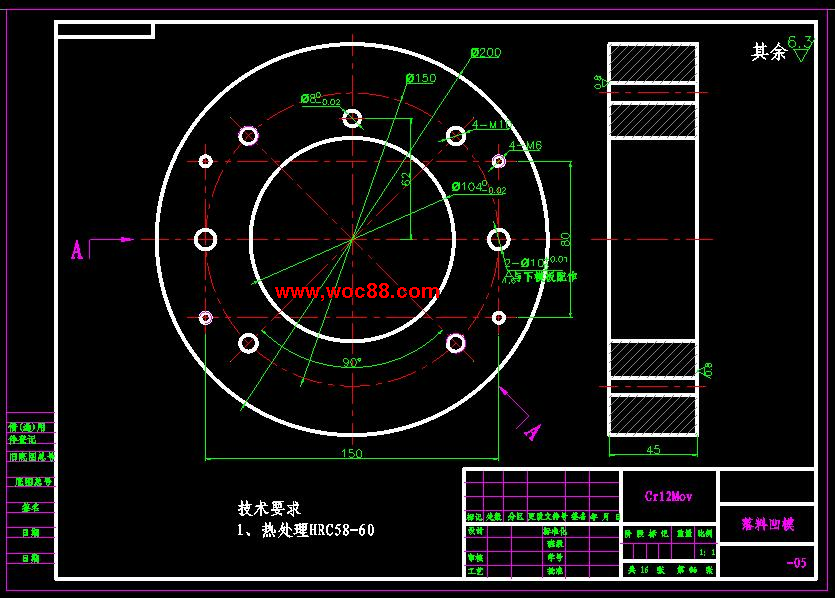 （全套CAD）柴油機通風口座子復合模具設計（終稿）CAD截圖03