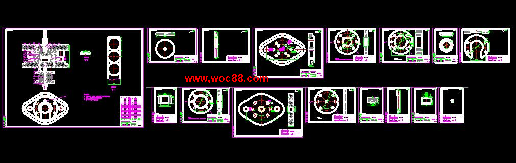 （全套CAD）柴油機通風口座子復合模具設計（終稿）CAD截圖04