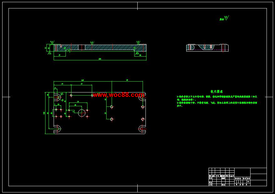 （全套CAD）撥叉831003加工工藝及鉆φ22花鍵底孔夾具設計（終稿）CAD截圖03