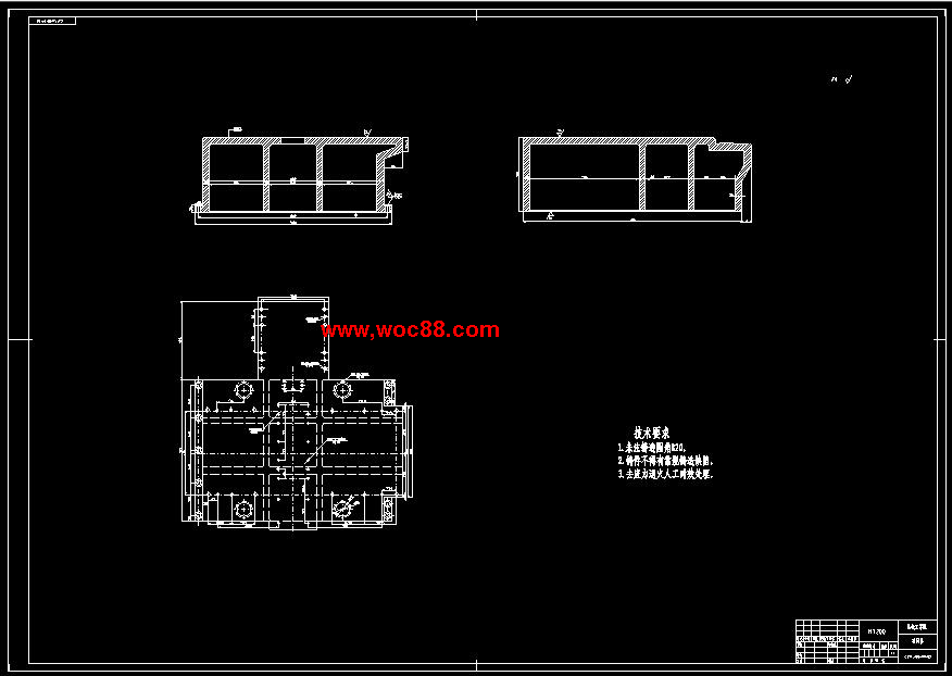 （全套CAD）柴油機氣缸體三面粗鏜組合機床總體及鏜模設計（終稿）CAD截圖07