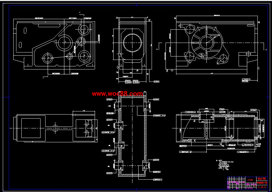 （全套CAD）柴油機機體三面精鏜組合機床總體及左主軸箱設計（終稿）CAD截圖03