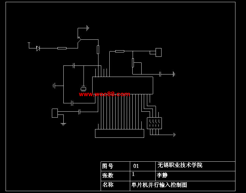 （定稿）基于AT89C51的鎖相頻率合成器的設計（有CAD圖紙的喲）CAD截圖02