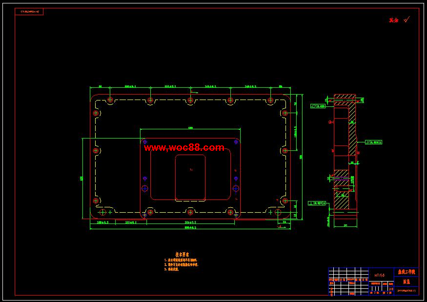 （全套CAD）柴油機曲軸螺紋孔加工組合機床總體及主軸箱設計（終稿）CAD截圖07