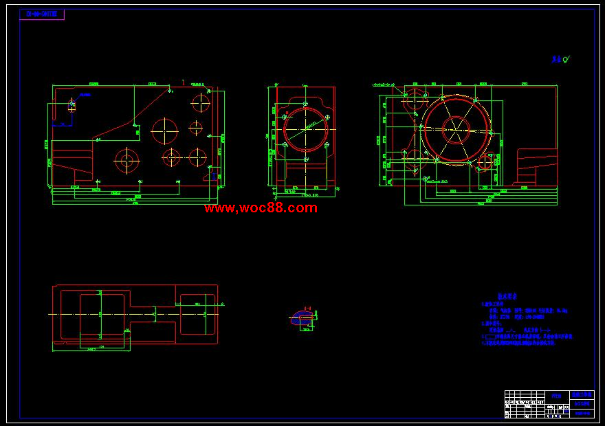 （全套CAD）柴油機氣缸體三面鉆削組合機床總體及左主軸箱設計（終稿）CAD截圖03