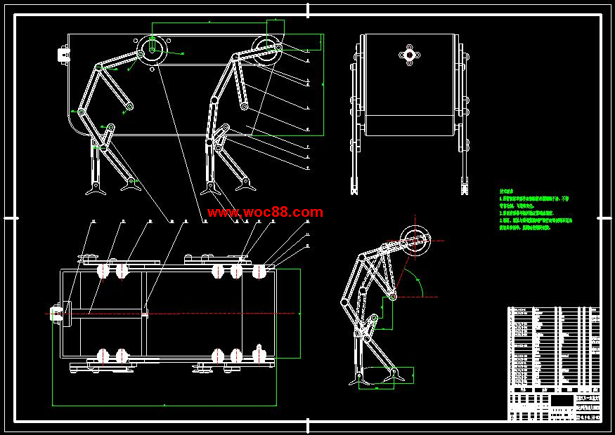 （定稿）基于SolidWorks四足步行機器人腿的機構設計（有CAD圖紙的喲）CAD截圖01