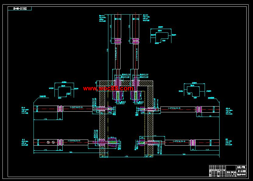 （全套CAD）柴油機氣缸體三面鉆削組合機床總體及左主軸箱設計（終稿）CAD截圖04