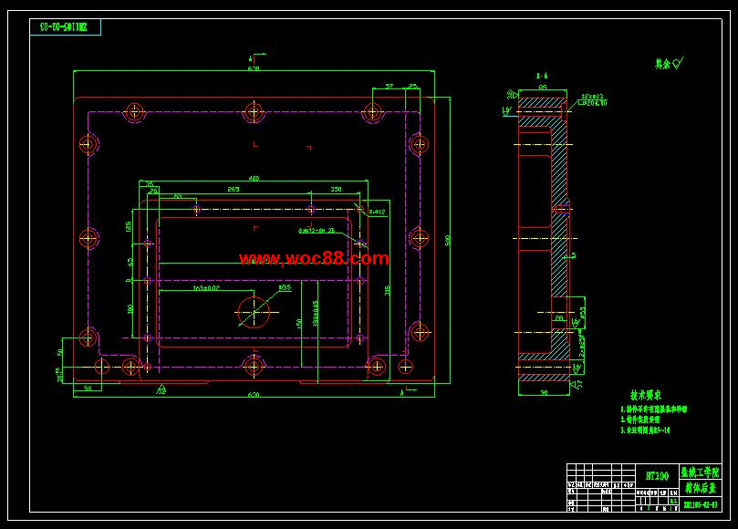（全套CAD）柴油機氣缸體三面鉆削組合機床總體及左主軸箱設計（終稿）CAD截圖06