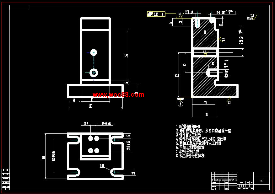 （定稿）831001后托架1鉆M6底孔夾具設計（有CAD圖紙的喲）CAD截圖02