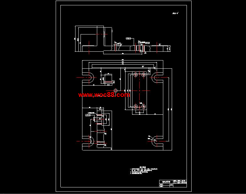 （全套CAD）撥叉831002的加工工藝規程及鏜Φ60H12孔夾具設計（終稿）CAD截圖04