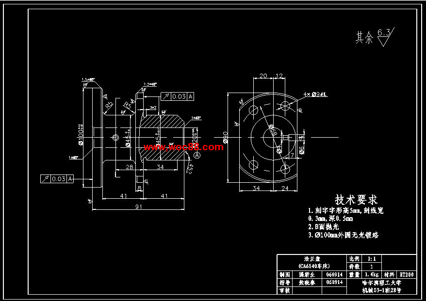 （全套CAD）831004法蘭盤9鉆φ6孔夾具設計（終稿）CAD截圖03