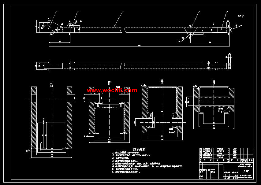 （全套CAD）江鈴15米三節臂高空作業車舉升、吊斗改裝設計（終稿）CAD截圖03