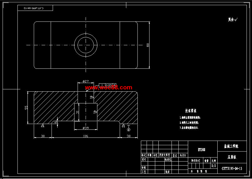 （全套CAD）柴油機氣缸體三面粗鏜組合機床總體及鏜模設計（終稿）CAD截圖10