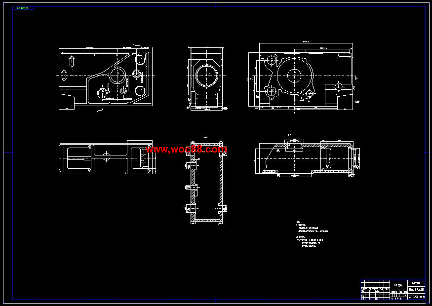 （全套CAD）柴油機氣缸體三面粗鏜組合機床總體及鏜模設計（終稿）CAD截圖02