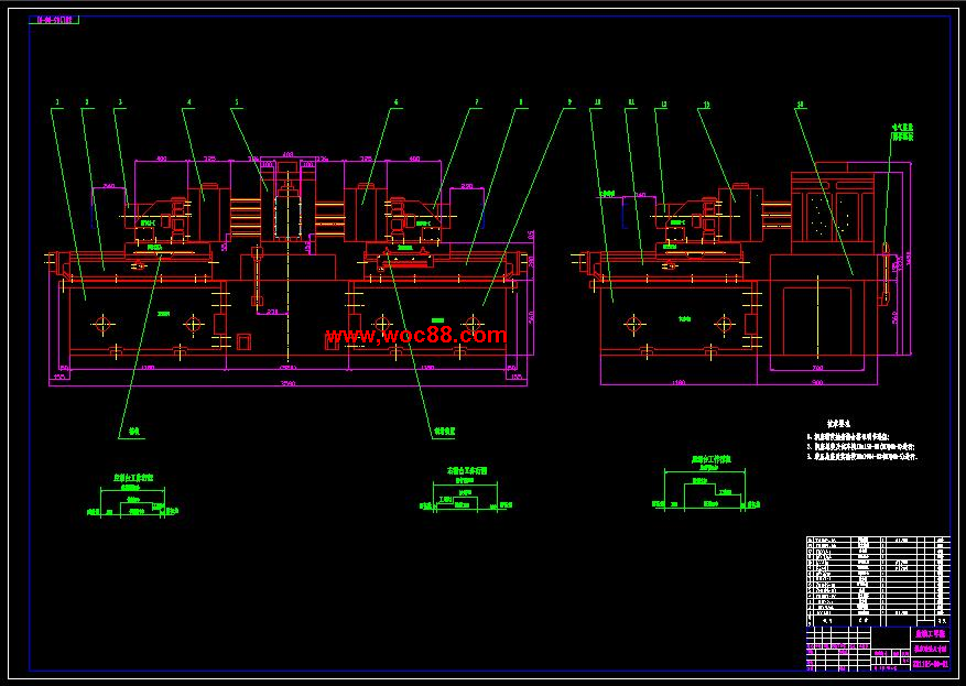 （全套CAD）柴油機氣缸體三面鉆削組合機床總體及左主軸箱設計（終稿）CAD截圖02