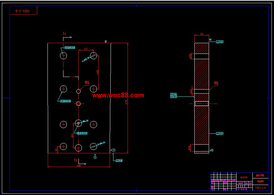 （全套CAD）柴油機機體三面鉆擴組合機床總體及夾具設計（終稿）CAD截圖04