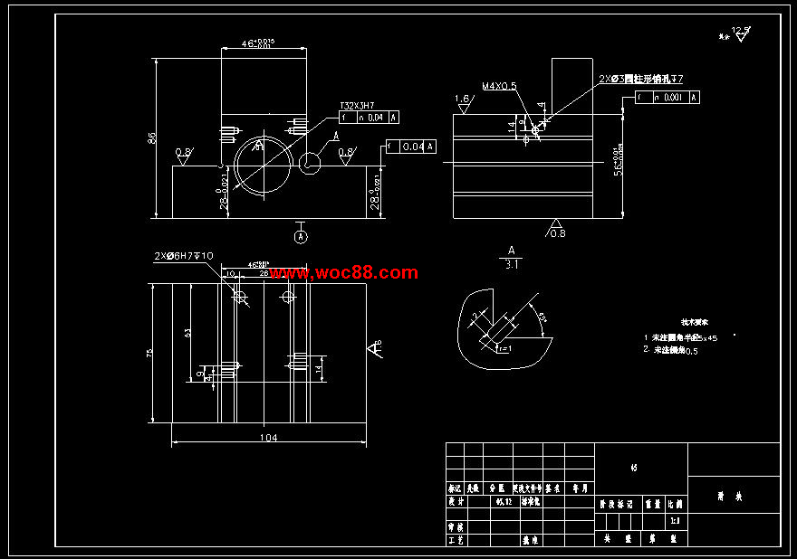 （全套CAD）撥叉831007的工藝規程及銑φ40外圓上端面夾具設計（終稿）CAD截圖03
