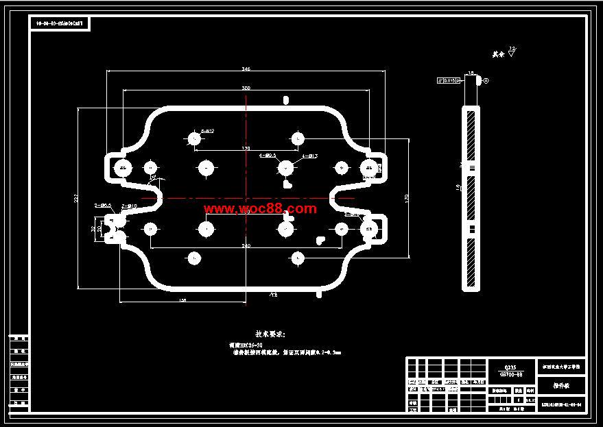 （全套CAD）柳州五菱1010PSB散熱器側板沖壓模設計（終稿）CAD截圖06