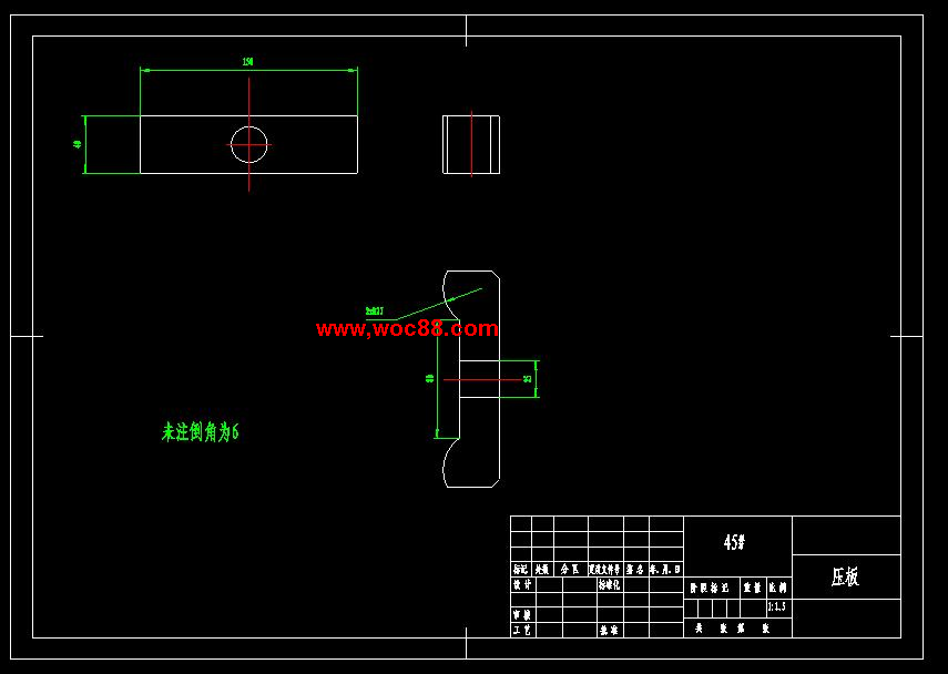 （全套CAD）CA6140車床撥叉831003零件機械加工工藝及精銑18H11槽設計（終稿）CAD截圖05
