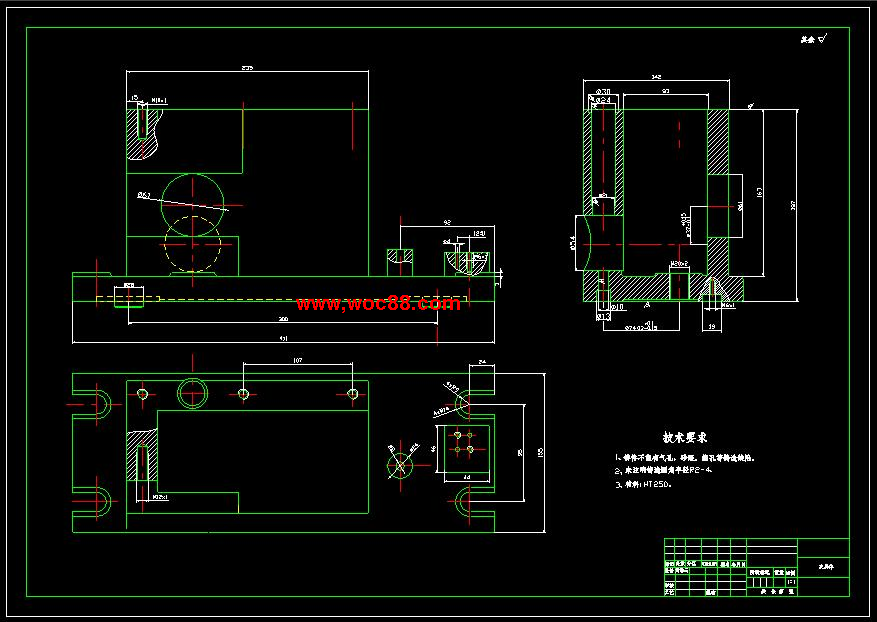 （全套CAD）CA6140車床撥叉831002零件機械加工工藝及銑φ60兩側面夾具設計（終稿）CAD截圖02