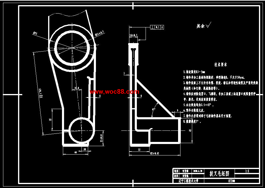 （全套CAD）CA6140車床撥叉831006零件的機械加工工藝鉆φ25孔夾具設計（終稿）CAD截圖04