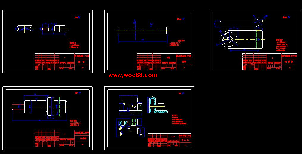 （全套CAD）撥叉831007的工藝規程及鉆M8底孔夾具設計（終稿）CAD截圖03