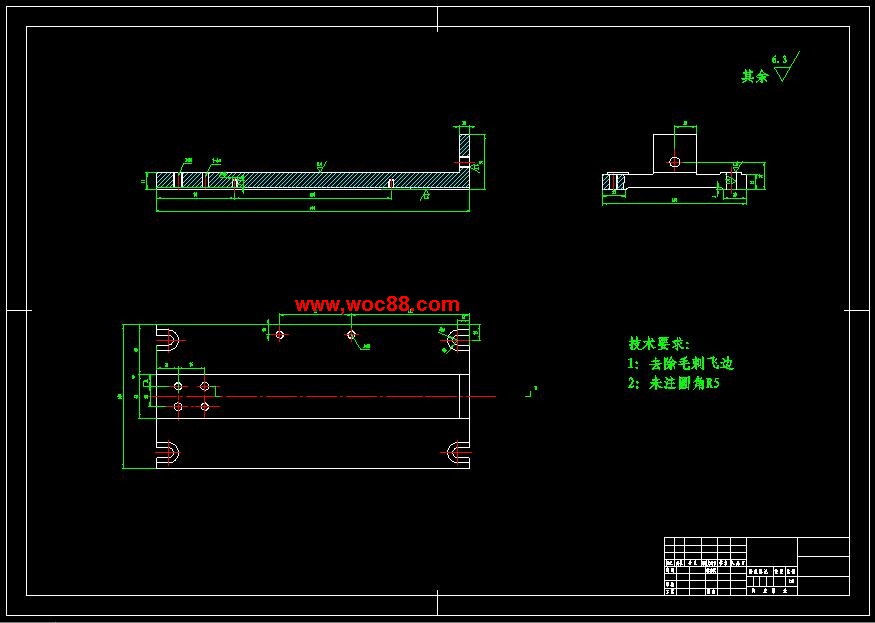 （全套CAD）撥叉831008的工藝規程及銑Φ32孔上端面的工裝夾具設計（終稿）CAD截圖02