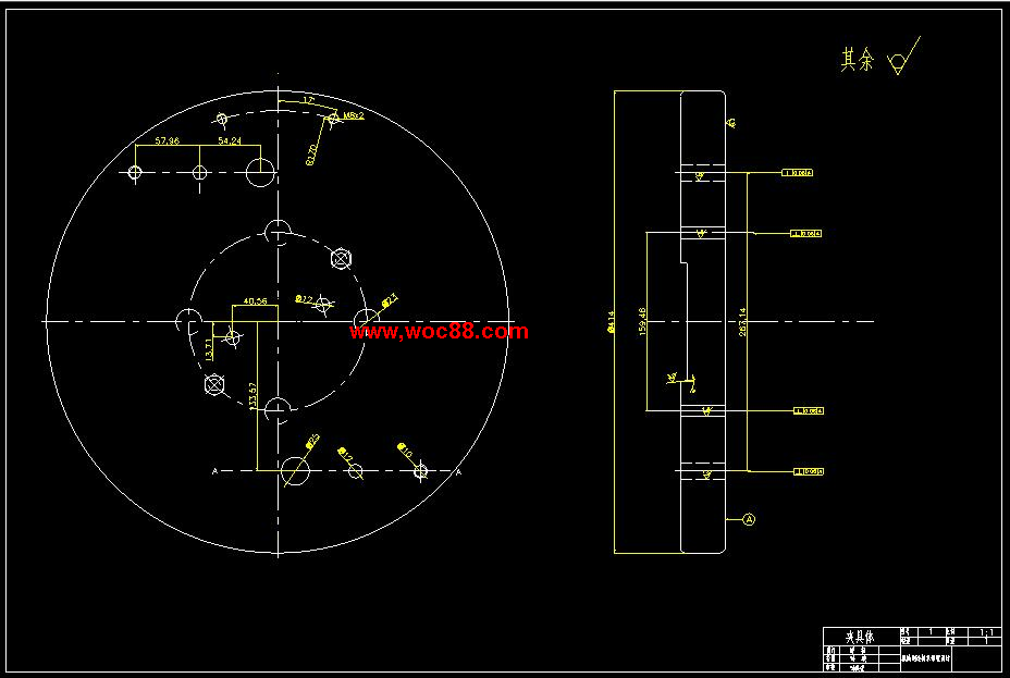（全套CAD）CA6140車床撥叉831006零件的機械加工工藝及車φ55孔夾具設計（終稿）CAD截圖02