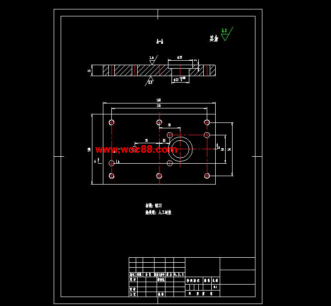 （全套CAD）標識片B倒裝復合模設計（終稿）CAD截圖06
