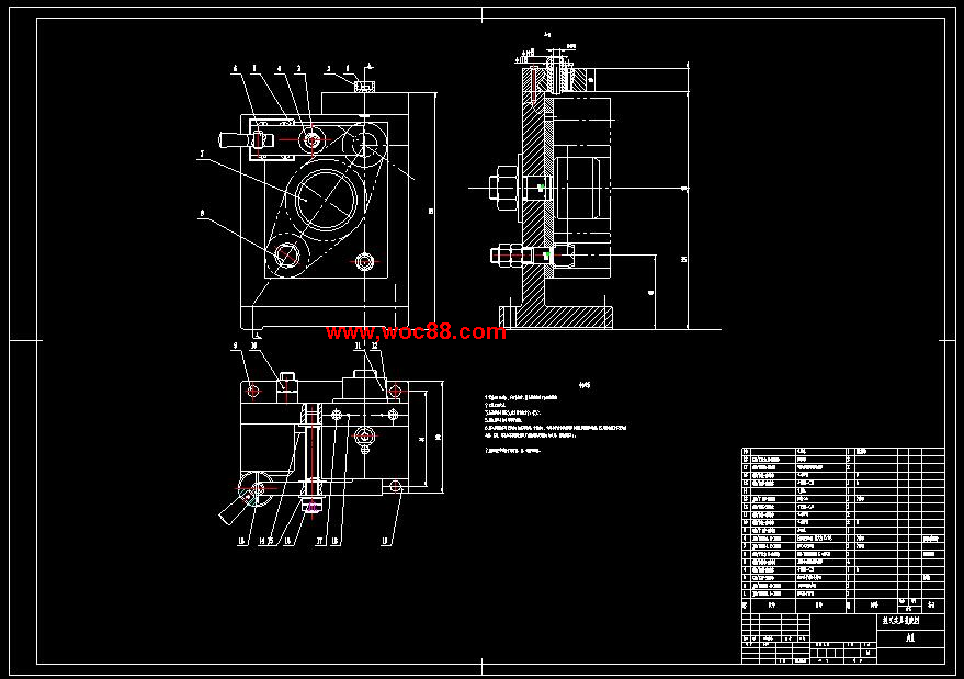 （全套CAD）撥叉831007的工藝規程及鉆削φ8mm孔工序專用夾具（終稿）CAD截圖01
