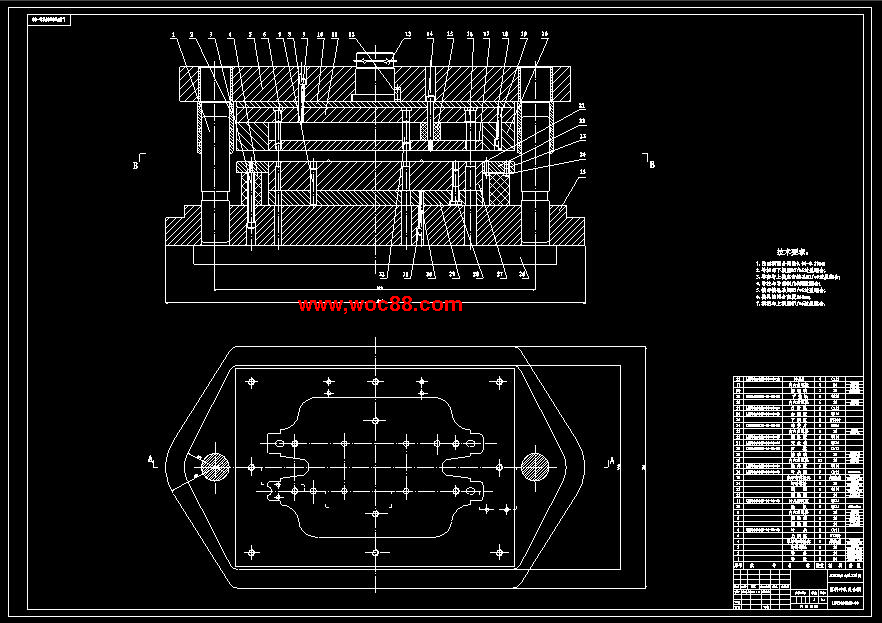 （全套CAD）柳州五菱1010PSB散熱器側板沖壓模設計（終稿）CAD截圖01