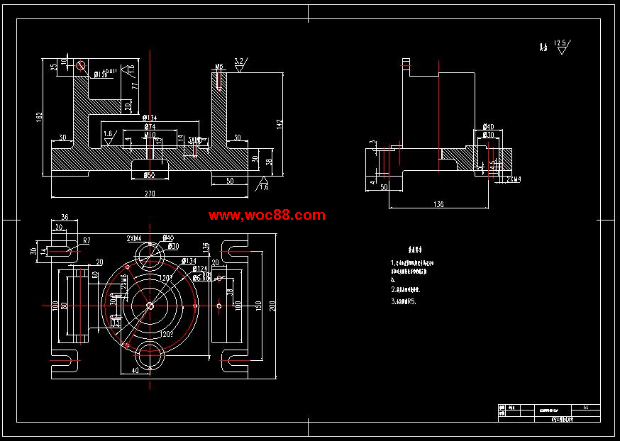 （全套CAD）法蘭盤零件的機械加工工藝規程及鉆軸向孔Φ9工藝裝備設計（終稿）CAD截圖02