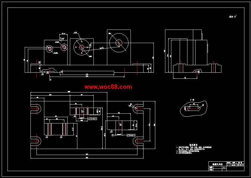 （全套CAD）CA6140車床撥叉831002零件機械加工工藝及銑16H11槽夾具設計（終稿）CAD截圖02