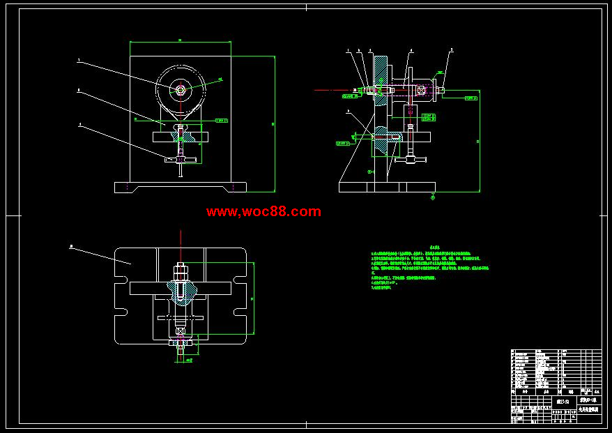 （全套CAD）法蘭盤的機械加工工藝規程及銑平面工藝裝備設計（終稿）CAD截圖01