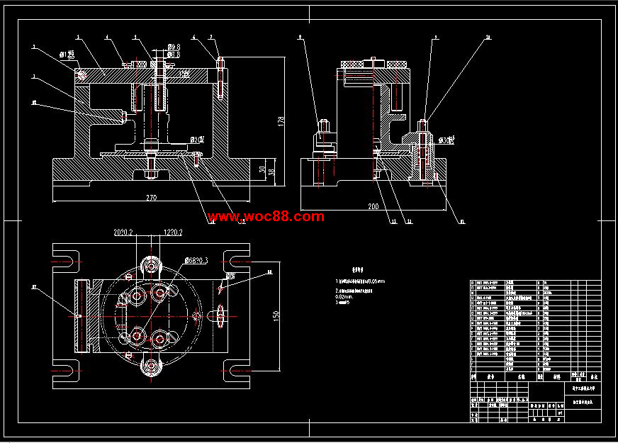 （全套CAD）法蘭盤零件的機械加工工藝規程及鉆軸向孔Φ9工藝裝備設計（終稿）CAD截圖01