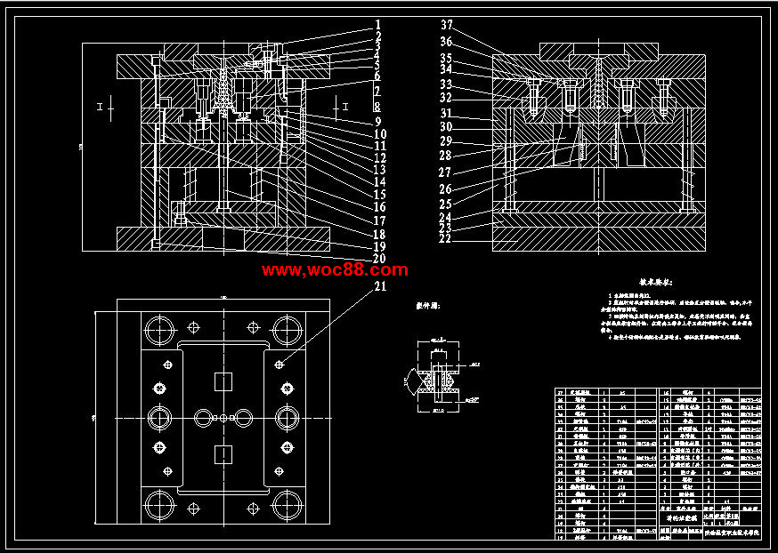 （全套CAD）滑輪的注塑模設計與制造（終稿）CAD截圖01