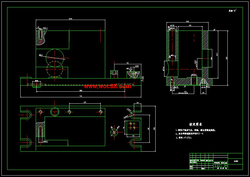 （全套CAD）CA6140車床撥叉831002零件機械加工工藝及銑φ60兩側面夾具設計（終稿）CAD截圖02