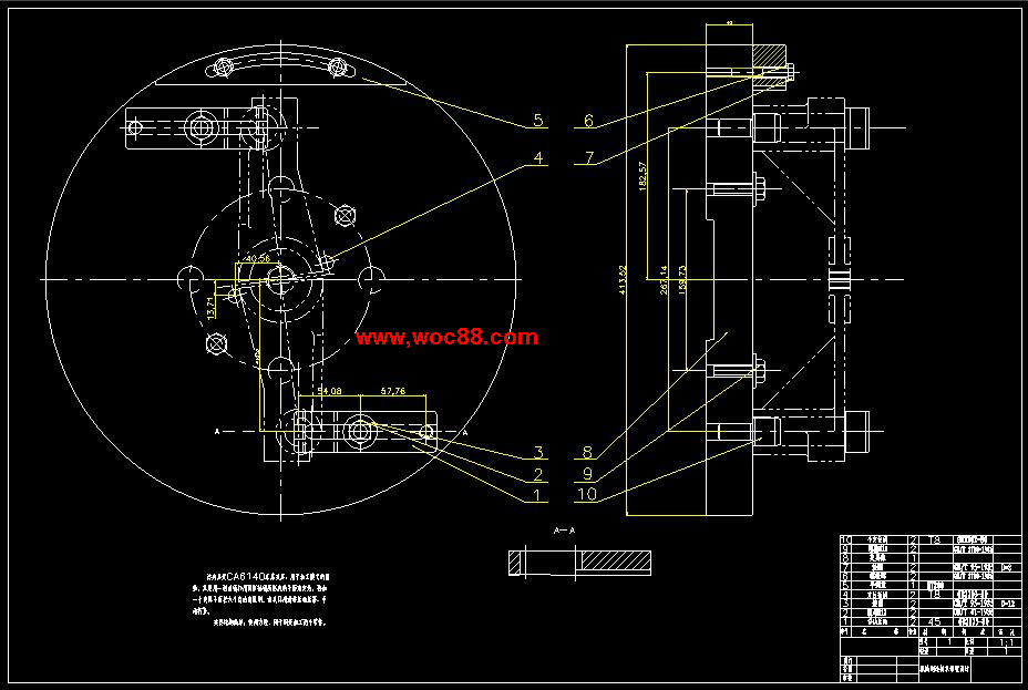 （全套CAD）CA6140車床撥叉831006零件的機械加工工藝及車φ55孔夾具設計（終稿）CAD截圖01