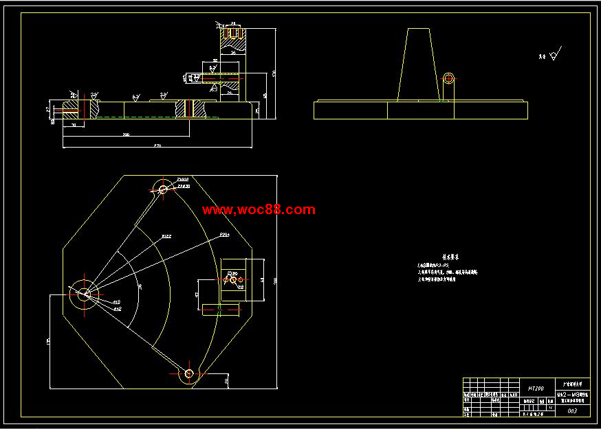 （全套CAD）CA6140車床撥叉831003零件機械加工工藝及鉆2M8底孔設計（終稿）CAD截圖02
