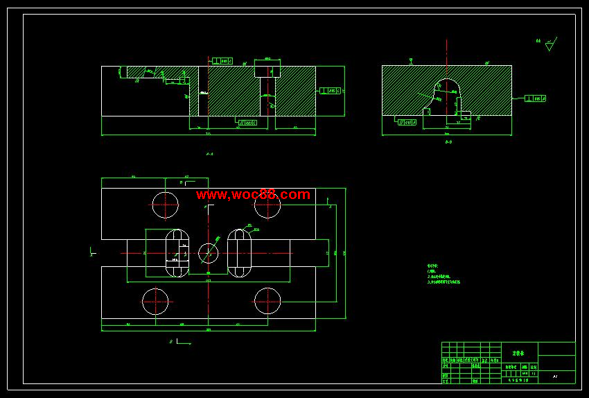 （全套CAD）淋浴噴頭支架塑料注射模具設計（終稿）CAD截圖04