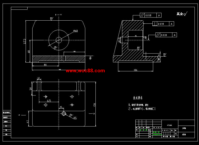 （全套CAD）法蘭盤鉆模設計（終稿）CAD截圖02