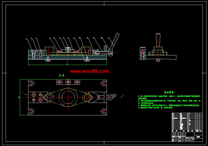 （全套CAD）撥叉831008的工藝規程及銑Φ32孔上端面的工裝夾具設計（終稿）CAD截圖01